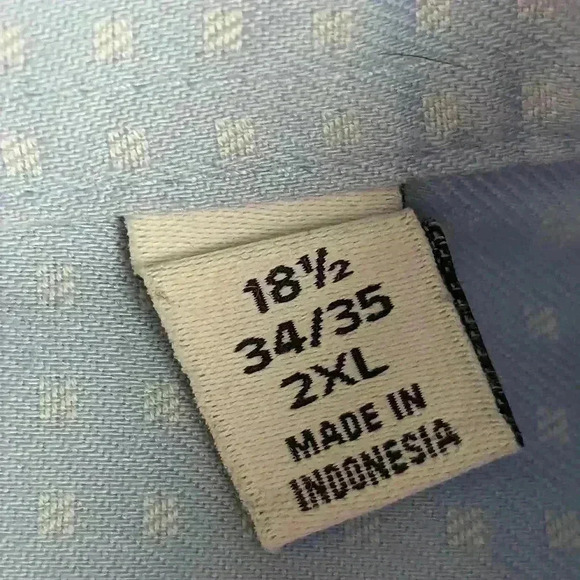 Calvin Klein Infinite Non Iron Slim Fit Stretch Collared Blue Men's Long Sleeve - Picture 9 of 14